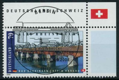 BRD 2008 Nr 2691 ESST zentrisch gestempelt ECKE-ORE X84874E