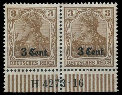 BES. 1WK ETAPPE WEST Nr 1 HAN A H4273.16 ungebraucht WAAG X462E22