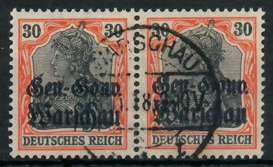 BES. 1WK D-POST IN POLEN Nr 14b zentrisch gestempelt WAAGR P X49AA16