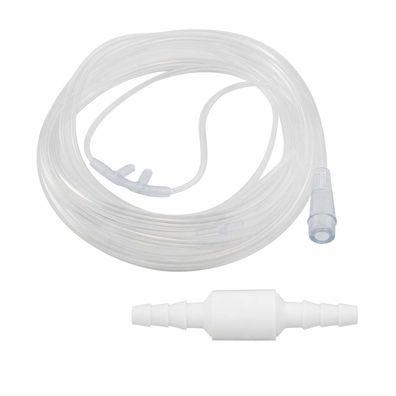AEROpart Sauerstoffbrille gerade Nasenstutzen soft mit Firesafe® Schlauchverbinder
