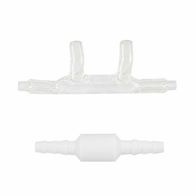 AEROpart Sauerstoffbrille gebogen Nasenstutzen soft mit Firesafe Schlauchverbinder