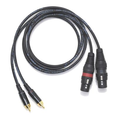 Sommercable -Goblin- Adapterkabel XLR female auf Cinch - Kompakt. Klangstark. Schwarz