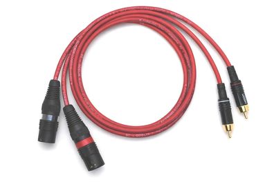 Sommercable -Goblin- Adapterkabel Cinch auf XLR male - Kompakt. Klangstark. Rot