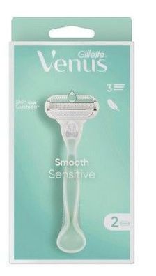 Gillette Venus "Smooth Sensitive" Rasierer mit 3 Klingen + 2 Ersatzklingen