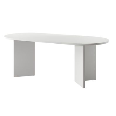 Selsey OVO - Esstisch oval, Weiß, 90x204 cm