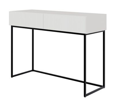 Selsey VELDIO - Schminktisch mit 2 Schubladen, weiß, 110 cm