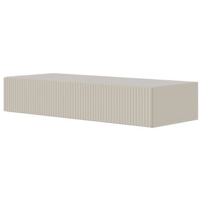 Selsey VELDIO - Hängekonsole mit Schublade, Greige, 90 cm
