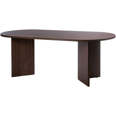 Selsey OVO - Esstisch oval, Holzoptik Nussbaum Wisconsin , 90x204 cm