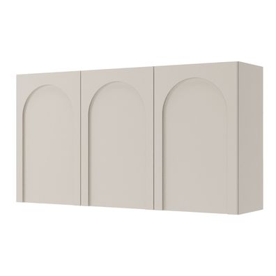 Selsey Arkadia - Sideboard mit 3 Türen und Bogenausschnitt, Kaschmirgrau, 150 cm