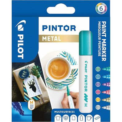 Pilot Kreativmarker Pintor Metallic - M sortiert