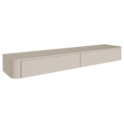 Selsey Luvio Slim - TV-Board hängend, Kaschmirgrau, 175 cm