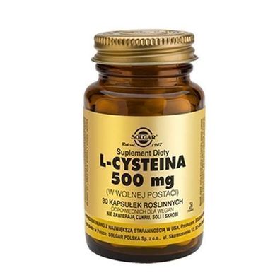 L-Cystein 500mg Kapseln - Schoenheit von innen heraus mit Solgar Nahrungsergaenzung