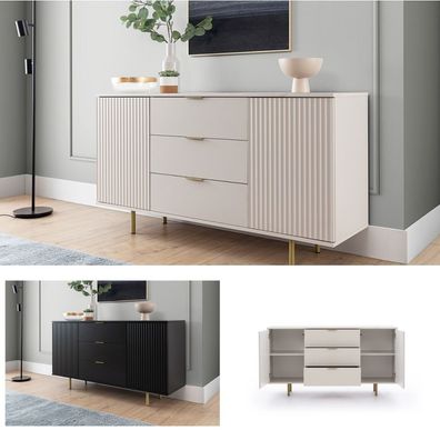 Kommode K2D3SZ NOBIA - Schrank / Mehrzweckschrank Sideboard N-02