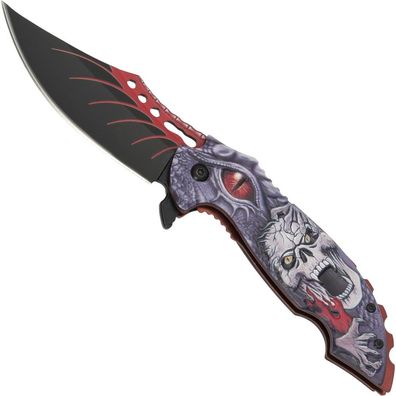 Taschenmesser Nightmare I mit Verzierung in 3D