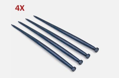 Teilen 4x Rundballenzinken 1000mm M 28X1,5 100cm Ballenzinken für Frontlader + Mutt