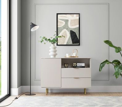 Kommode K1D2SZ NOBIA - Schrank , Mehrzweckschrank Sideboard NB-01