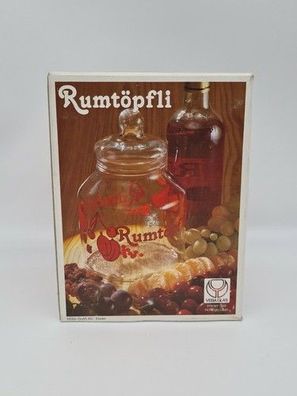 Rumtöpfli Veba Glas Aufbewahrungsglas mit OVP Vintage