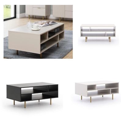 NOBIA NB-03 Couchtisch - Moderner Wohnzimmertisch 100 cm, stilvoller Kaffeetisch