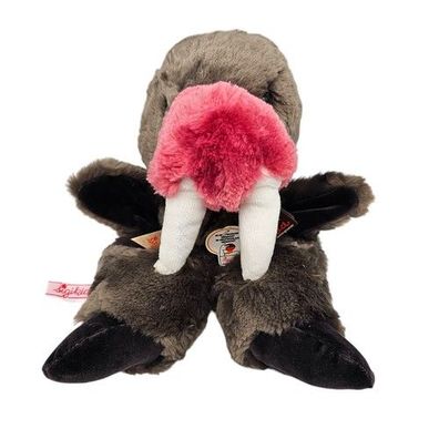 Sigikid Seehund Handpuppe 32cm Kuscheltier West Germany Retro Weich + Waschbar
