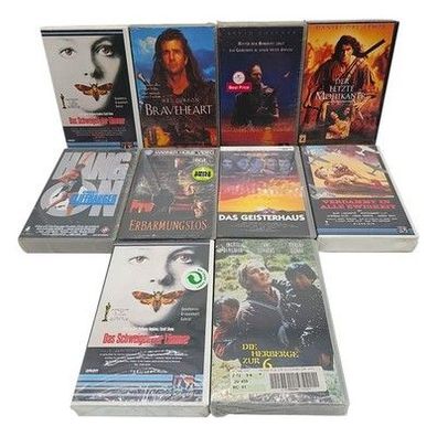 10x VHS Set NEU & OVP – Blockbuster Sammlung – Braveheart, Schweigen der Lämmer