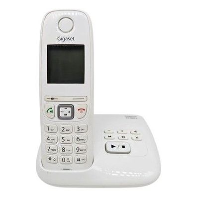 Gigaset AS 405 Mobilteil Telefon mit Anrufbeantworter Weiß