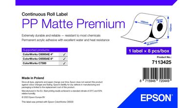 Epson 7113425 Druckeretikett Weiß Selbstklebendes Druckeretikett