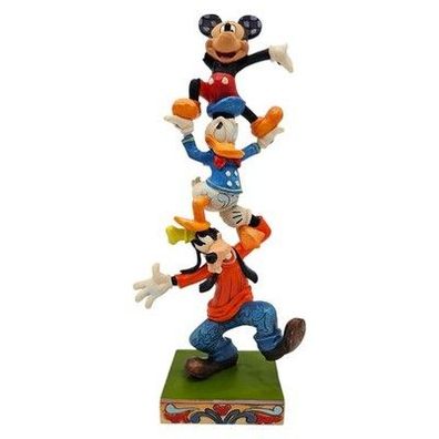 Disney Showcase Jim Shore Teetering Tower Mickey Donald Goofy Figur !Beschädigt!