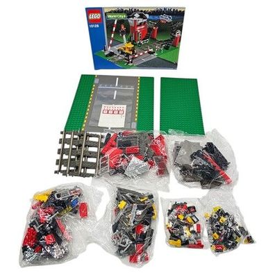 Lego 10128 World City Eisenbahn Bahnübergang/Level Crossing 9 Volt OBA Ohne OVP