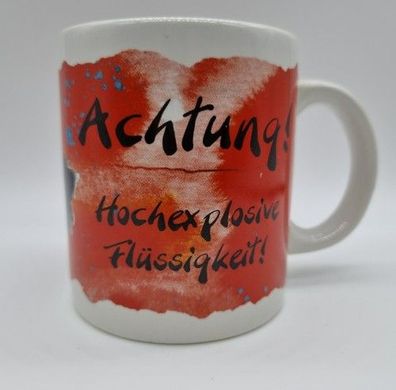 Diddl Maus achtung hochexplosive flüssigkeit springmaus Depesche Tasse mug