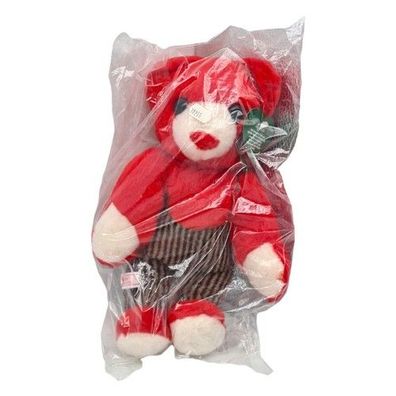 Sigikid Bär Teddybär Rot Plüsch 32cm Merinowolle 30255 West Germany 80er NEU