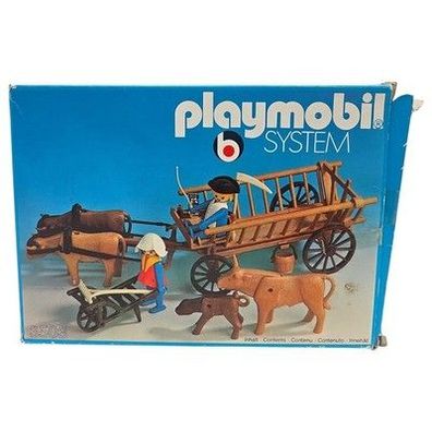 Playmobil 3503 Leiterwagen Gespann Vintage OVP geöffnet INHALT NEU & IN TÜTEN