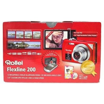 Rollei Flexline 200 Digitalkamera 12 Megapixel 4-Fach Opt. Zoom Neuwertig