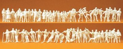 Preiser 16347 Im Winter. 65 umbemalte Figuren Spur H0