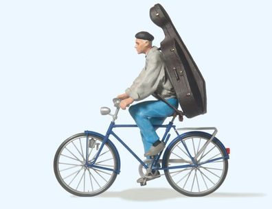 Preiser 45070 Student auf Fahrrad Spur 2m / G