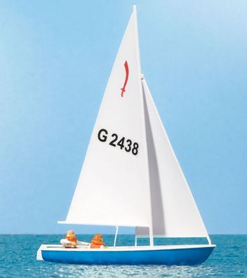 Preiser 10679 Segler (3). Segelboot Korsar Spur H0