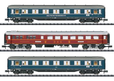 Trix 18259 Schnellzugwagen-Set F 41 Senator DB III Spur N