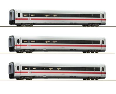 Roco 74031 ICE1 Zwischenwagen-Set #4 DB AG 3-tlg. 1 Spur H0