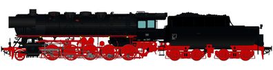 Spur1at 11108 Dampflok BR 44 1267 DB IIIb Kohle NEM Spur 1