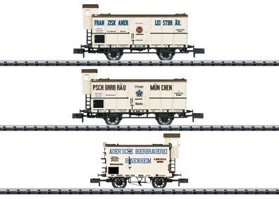Trix 18726 Bierwagen Kühlwagen-Set K. Bay. Sts.B. 3-t Spur N
