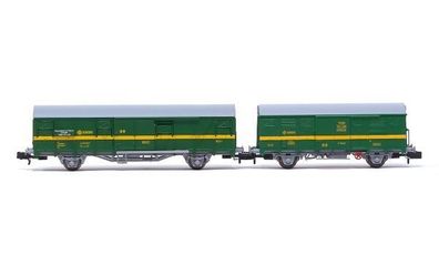 Arnold HN6577 RENFE, 2-tlg. Set 2-achs. Gedeckte Güter Spur N