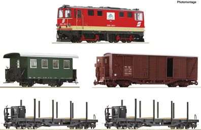 Roco 5550001 Set Diesellok Rh 2095 mit 4tlg. Güter-/P Spur H0e