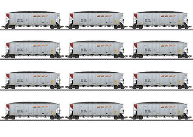 Maerklin 45666 US Hopper Car-Set BNSF 12-tlg. Spur H0