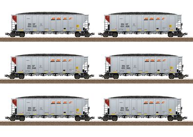 Trix 24911 US Hopper Car-Set BNSF 6-teilig Spur H0