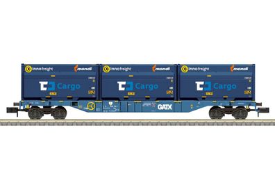 Trix 18434 Containdertragwagen GATX Spur N