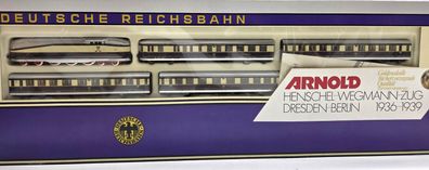 Arnold 0166 Henschel-wegmann-zug BR 61 001 DRG 5 tlg Spur N