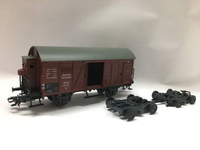 Maerklin 46821 Straßenroller-Set gedeckter Güterwagen Spur H0
