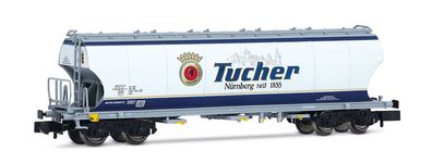 Arnold HN6708 4-achs. Getreidesilowagen Tucher, hellbl Spur N