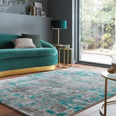 Kurzflorteppich abstrakt Kunst Wohnzimmer modern pflegeleicht - DEE Kadima Design