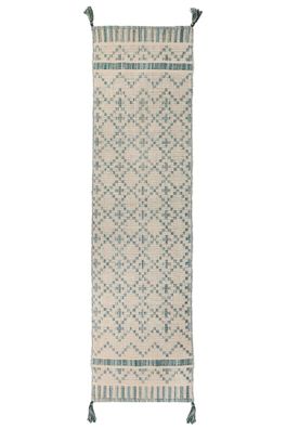 Läufer Baumwolle handgewebt Boho Vintage geometrisch Flur - Dartmoor Kadima