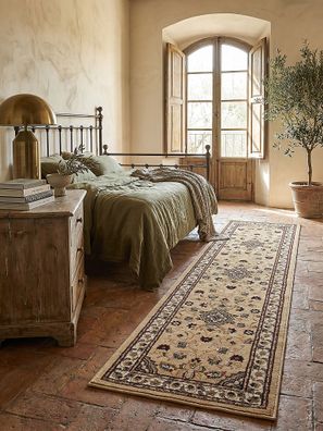Teppich orientalisch traditionell floral Vintage pflegeleicht - Glazert Kadima